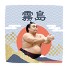 【応援グッズ】力士ハンカチ（青海波）