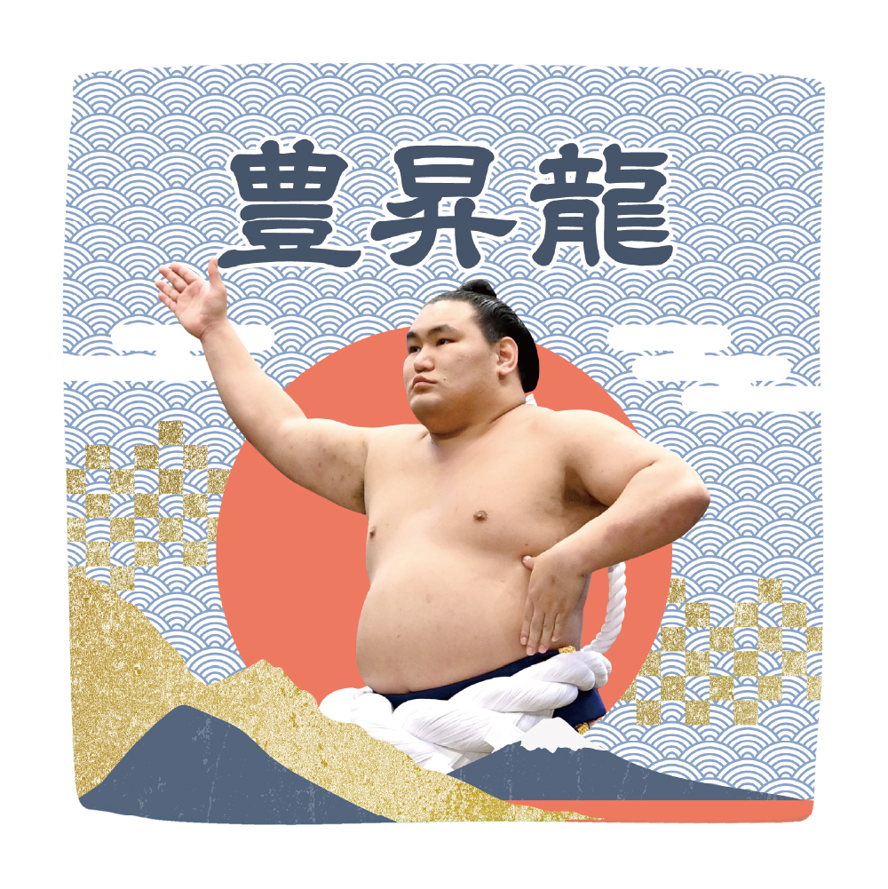 【応援グッズ】力士ハンカチ(青海波)