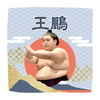 【応援グッズ】力士ハンカチ（青海波）