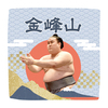 【応援グッズ】力士ハンカチ（青海波）