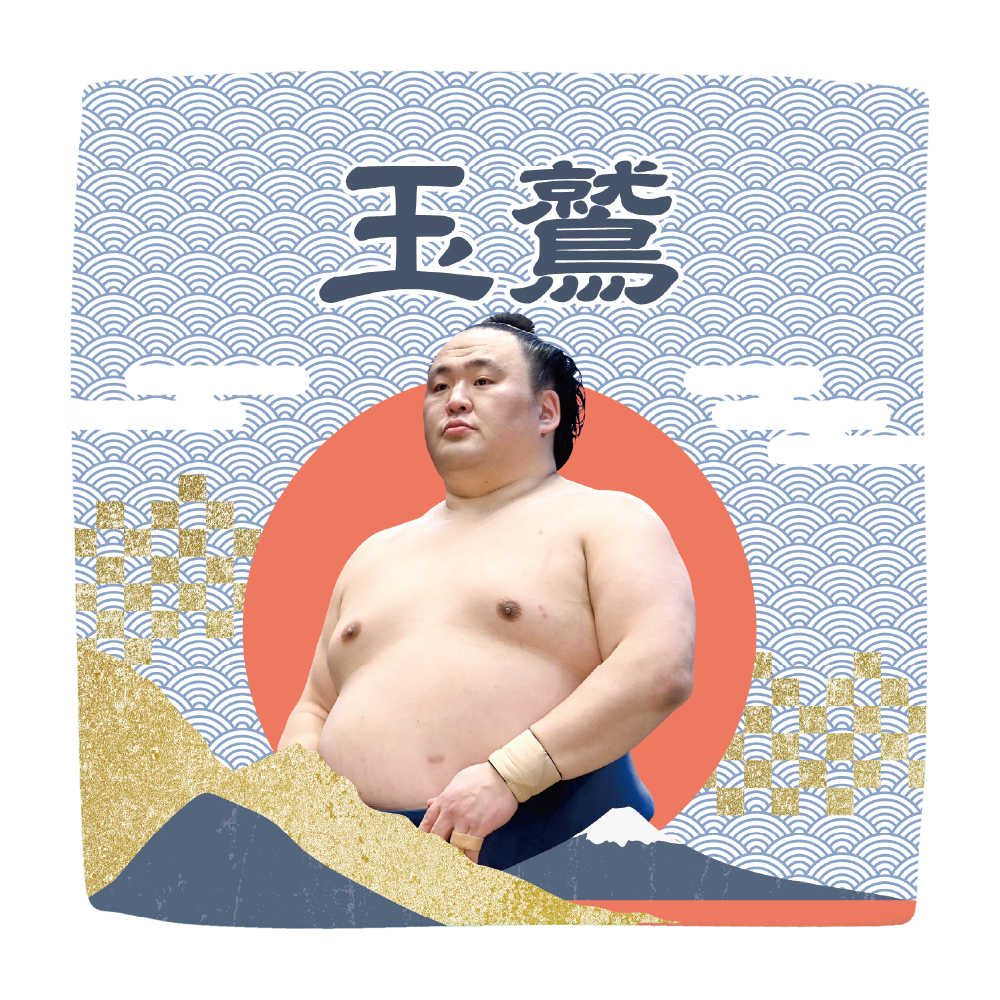 【応援グッズ】力士ハンカチ(青海波)