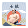 【応援グッズ】力士ハンカチ（青海波）