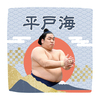 【応援グッズ】力士ハンカチ（青海波）