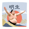【応援グッズ】力士ハンカチ（青海波）