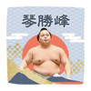 【応援グッズ】力士ハンカチ（青海波）