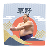 【応援グッズ】力士ハンカチ（青海波）