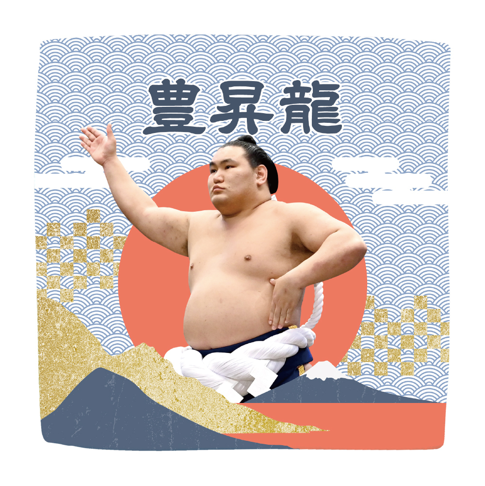 【応援グッズ】力士ハンカチ(青海波)