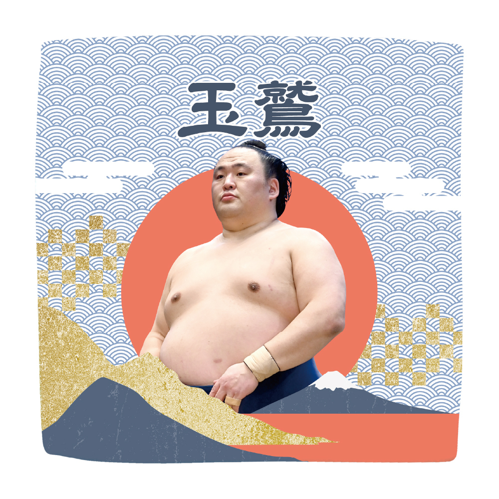 【応援グッズ】力士ハンカチ(青海波)