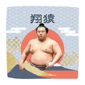 【応援グッズ】力士ハンカチ（青海波）