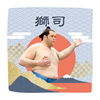 【応援グッズ】力士ハンカチ（青海波）