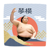 【応援グッズ】力士ハンカチ（青海波）