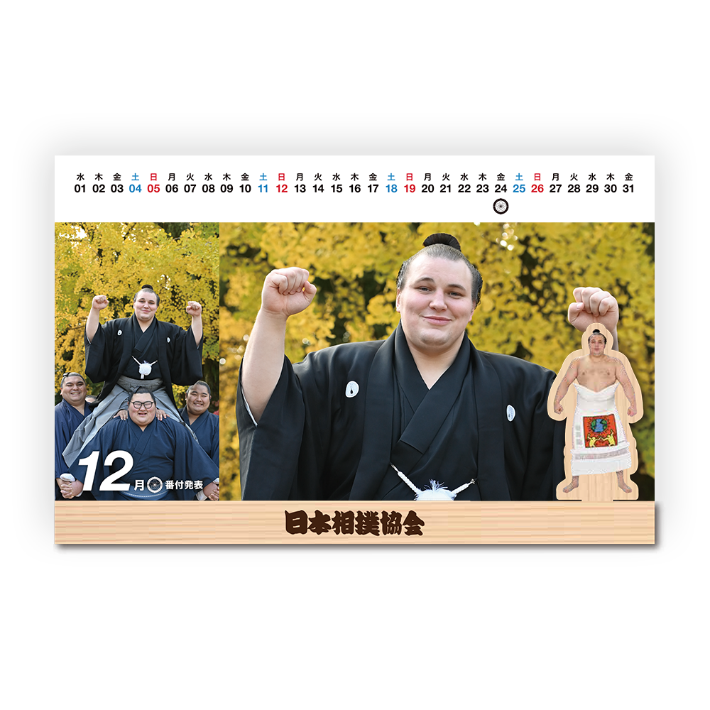 令和九年卓上カレンダー【安青錦】